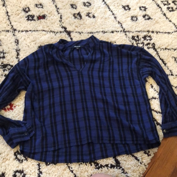 Madewell long sleeve blue shirt - Picture 1 of 1